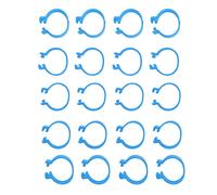 Haofy Fasce per l'identificazione delle Zampe del Pollame, Materiale Plastico, Anelli per Zampe Facili da Usare per Polli, Anatre e Oche, Ideali per Le Operazioni di Gestione del Pollame (Blue #14)