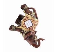 Haofy Feng Shui Elephant Figura per la Ricchezza e la Felicità - Resina di Alta qualità, Bellissimi elefanti con Abiti da Cerimonia, Esecuzione Squisita (Tromba a grani di legno)