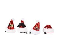 Haofy Fermagli per Capelli per Cappello da Babbo Natale Clip in Metallo con Superficie Liscia per il Design Dell'acconciatura per Uso Domestico Materiale Peluche e Non Tessuto