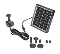 Haofy Fontana Pompa Fontana Black Solar Effettiva 2W per Il Piccolo Salone di Uccelli da Giardino per Il Design Professionale e Colonna Ad Alta Acqua