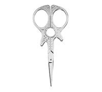 Haofy Forbici da Ricamo Moda Fai da Te, Design Antico a Forma di Chitarra in Acciaio Inossidabile, Perfette per gli Appassionati di Cucito Creativo e Progetti Artistici (SILVER)