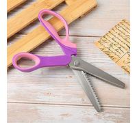 Haofy Forbici Dentellate, Forbici Ondulate in Acciaio Inossidabile, Utensili da Taglio Affilati per Tessuti e Artigianato (Dentatura triangolare 5 mm)