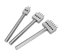 Haofy Fori Anche e Puliti Che Spaziano lo Strumento di Punzonatura, Foro Foro in Pelle Acciaio con Bordo Incisivo per Intaglio in Pelle, Vari Progetti Adatti, Resistenti e Progettati per Artisti,