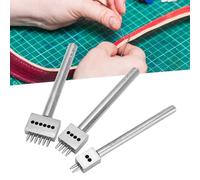 Haofy Fori Anche e Puliti Che Spaziano lo Strumento di Punzonatura, Foro Foro in Pelle Acciaio con Bordo Incisivo per Intaglio in Pelle, Vari Progetti Adatti, Resistenti e Progettati per Artisti,
