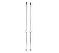 Haofy Fork di Frutta in Acciaio Inossidabile di Pollo con Catena Sospesa, Cibo per Animali Domestici per Alimenti per Animali Domestici, 2 Pezzi