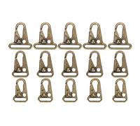 Haofy Ganci a Clamp/Holder per Imbracatura Resistenti e Durevoli per L'artigianato Fai-da-te, 15 Pezzi Clamp/Holder per Bocca Allargata Moschettone per Esterni Fibbia Appesa Colore Bronzo per