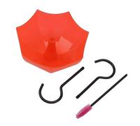 Haofy Gancio per Fossato per Formiche Mangiatoia per colibrì 5 Once - Design Rosso Traslucido con ABS e Ferro per un Facile Monitoraggio del Livello e Prevenzione delle Formiche, Uso in Giardino e