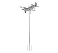 Haofy Girandola a 3D Aereo in Ferro, Segnavento da Giardino 36x68 Cm