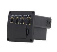 Haofy Gitarrentuner Landlemen 2 Band Band EQ Tone Control for Guitarrists Escerrare Stage Studio Black Plastic