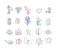 Haofy Graffette Piccole e Squisite 100 Graffette in Metallo Carine per Segnalibri e Porta-memo per Uso Domestico in Ufficio