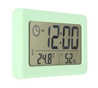 Haofy Grande Sveglia Digitale LCD da Comodino - Design con Superficie a Specchio Allarme Silenzioso con Visualizzazione dell'ora 24 Ore su 24 Facile Visualizzazione per Camera da Letto Ufficio Vita