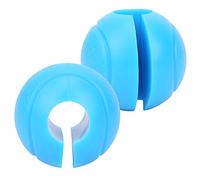 Haofy Impugnature per Bilancieri Grassi con Manubri 2 Pezzi Comode Palline in Silicone per Migliori Prestazioni nel Fitness 6,5 Cm (BLUE)