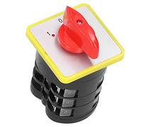 Haofy Interruttore a Camma Elettrica Interruttore di Trasferimento Rotativo Universale a 3 Posizioni con Contatti in Lega D'argento, per di Controllo Motore