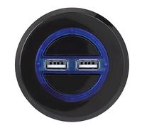 Haofy Interruttore di Controllo della Poltrona Reclinabile Elettrica con Doppia Ricarica USB, Cornetta in ABS, 2,6 X 2,6 Pollici, per Posti a Sedere per la Casa Intelligente e il Teatro