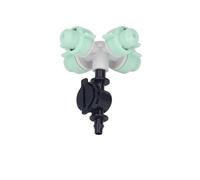 Haofy Irrigatore per Irrigazione, 10 Set Testina Irrigazione Incrociata con 4/7 Mm per Irrigatori da Giardino per Terreni Agricoli Raffreddamento della Serra