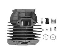 Haofy Kit Cilindro Ad Alte Prestazioni per Motosega 034AV 036 PRO Riparazione Pistone Alluminio 48mm