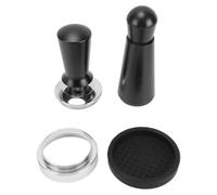 Haofy Kit di Accessori per caffè 51 Mm Distributore di Ago Antimanomissione Tappetino in Silicone Imbuto Dosatore per Bar di Casa, 17,18 Once