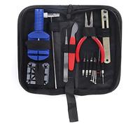 Haofy Kit di Attrezzi per Riparazione Orologi Custodia Portatile in Acciaio Inossidabile per Regolatore Cinturino Orologio, Sostituzione Batteria, Rimozione Cinturino per Appassionati di Riparazione