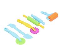 Haofy Kit di Strumenti per Pasta di Argilla in Plastica Resistente, Set di 6 Stampini per Bambini, Ideali per Sviluppare L'immaginazione e la creatività a Casa
