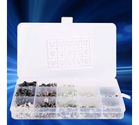 Haofy Kit Interruttore Tattile 750 Pezzi 15 Microinterruttori a Pulsante di Valore - Design del Meccanismo Ad Alta Precisione per la Manutenzione Dell'interruttore a Pulsante del Telecomando Dell'auto