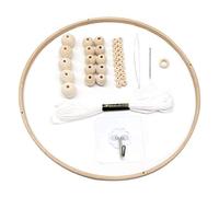 Haofy Kit Mobile Fai-da-te in Stile Nordico, Set di Campanelli Eolici con Struttura in Legno con Design 3D per la Decorazione della Cameretta dei Bambini, Decorazione Fatta a Mano per la Cameretta