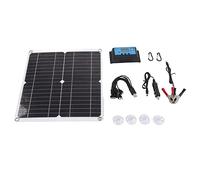 Haofy Kit Pannello Solare 20W 12V Monocristallino con Efficienza del 21% e Regolatore di Carica 10A di Energia Solare per Esterni, Piccoli Appartamenti