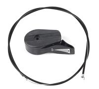 Haofy Kit Universale per Cavo dell'acceleratore per Tosaerba, Kit di Sostituzione del Comando dell'interruttore del Cavo dell'acceleratore da 65 '' per Tosaerba da Giardino(Nero)