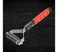 Haofy L'acciaio Inossidabile Rastrella Abbastanza Forte da Rimuovere Efficacemente i Nodi e i Tappetini Lascia gli Animali Domestici Che Ricoprono gli Animali Domestici Morbidi e Lucenti con Manico