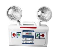 Haofy Lampada di Emergenza a Doppia Testa Supporto da Parete a LED Versatile per Supermercati e Uso in Fabbrica Non Continuo 2x3W
