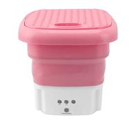 Haofy Lavatrice Portatile, Mini Lavatrice Pieghevole con Cestello Rotante e Motore Ad Alta velocità a 3 modalità per Biancheria Intima, Calzini, Vestiti per Bambini, Ideale (Spina europea)