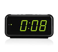 Haofy LED Sveglia Digitale, Sveglia da Comodino con Luce Notturna, Funzione Snooze, 1,8 pollici Grande HD Schermo(Verde)