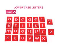 Haofy Lettere Montessori in Carta Vetrata, Materiale di Faggio, Migliorano le abilità di Pronuncia con l'alfabeto Tattile, Perfette per Bambini Dai 3 Anni in su (Come mostrato)