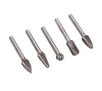 Haofy Lime Rotanti con Testa da 6 Mm Eccellente Set di Lime Rotanti in Acciaio Al Tungsteno per Intaglio del Legno in Metallo 5 Pezzi Efficienti e Durevoli per L'incisione di Rame, Ferro