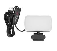 Haofy Luce di Riempimento a LED Design a Clamp/Holder Girevole a 360 Gradi Alimentata Tramite USB - Luce per Videoconferenza con 10 Livelli di luminosità 3 modalità di Illuminazione per Laptop