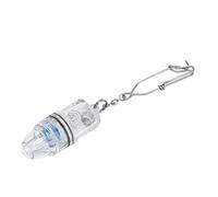 Haofy Luce Lampeggiante per Pesci Altamente Visibile con Gancio in Metallo per la Pesca alla Spigola d'Acqua Dolce, Indicatore Impermeabile (Blue)