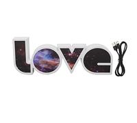 Haofy Luce per Lettere d'Amore USB Alimentata a Batteria LED Bianco Decorazioni per Segni d'Amore Luce con modalità Costante per Anniversario di Matrimonio in Camera da Letto (Cielo Stellato)