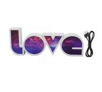Haofy Luce per Lettere d'Amore USB Alimentata a Batteria LED Bianco Decorazioni per Segni d'Amore Luce con modalità Costante per Anniversario di Matrimonio in Camera da Letto (Via Lattea)