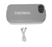 Haofy Lunch Box Riscaldato Scaldavivande Portatile in Acciaio Inossidabile 304 con Batteria da 7200 MAh Contenitore Elettrico per il Pranzo Ufficio Auto Viaggio Display Digitale S