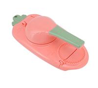 Haofy Macchina per Ravioli 2 in 1 con Stampo Ad Avvolgimento Rapido Facile Formazione della Pelle dei Ravioli, Pressa Multifunzione per, Potstickers, Torte di Frutta per Domestica, Uso (Roseo)