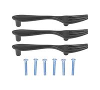 Haofy Maniglie per Armadietti a Forma di Utensile in Lega di Zinco Finitura Resistente Alla Ruggine - Confezione da 3 per Cassetti, Librerie per Guardaroba Modern Home Decor Upgrade (forchetta)