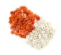 Haofy Marchi Auricolari 100 Set in Plastica Numerati per Conigli Volpi Visoni Durevoli Resistenti Agli Agenti Atmosferici Misura 1,75 Cm Targhette Identificative per Animali per Allevamento