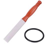 Haofy Martello per Ciotola da Meditazione con Percussore in Gomma, Manico in Legno da 9,1 Pollici per Ciotole Sonore di Cristallo, Terapia del Suono e Pratica di Meditazione