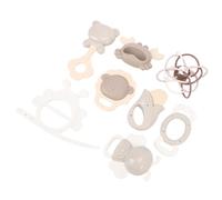 Haofy Massaggiagengive Sensoriali per Bambini, Bastoncino per Massaggiagengive in Morbido Silicone con Sonagli per Neonati, Giocattoli per lo Sviluppo Infantile per la Coordinazione Occhio-mano e