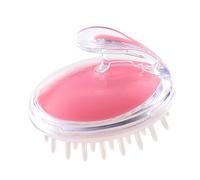 Haofy Massaggiatore per Cuoio Capelluto, Spazzola per Shampoo, Pulizia Profonda, Detergente per Cuoio Capelluto con Morbido Trasparente per Doccia, Strumento per Massaggio Delicato (PINK)