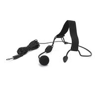 Haofy Microfonico Lavalier Microfono Dinamico con Gancio per l'orecchio in ABS Jack da 6,35 Mm Cavo da 5 M da 200 a 18000 Hz per Strumenti Musicali Registrazione Pratica Sul Palco per Chitarra
