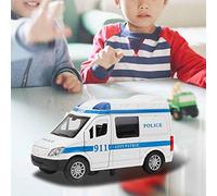 Haofy Mini Auto d'emergenza in Lega 1:32 con Luce e Suono, Giocattolo Durevole per Bambini, Migliora le capacità di Coordinazione per Bambini Dai 3 Anni in su (BLUE)