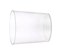 Haofy Mini Cestino per Rifiuti in Plastica Trasparente, 25 Cm, per Bagno, Camera da Letto, Dormitorio, Piccolo Contenitore Trasparente con Parte Superiore Aperta (M)