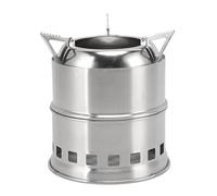 Haofy Mini Fornello Ad Alcool in Acciaio Inossidabile con Elevata Efficienza di Combustione e Design Compatto Fornello da Campeggio per Campeggio, Escursionismo, Zaino in Spalla (Girare)