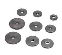Haofy Mini Ingranaggi per Tornio Set di Ingranaggi in Metallo Durevoli da 9 Pezzi Adatto per per Lo Scambio di Metalli, con Lucidatura Accurata, per Micro Torni e Macchine per Il Taglio dei Metalli