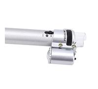 Haofy Mini Lente D'ingrandimento a LED Portatile per Negozio di Gioielli da Laboratorio in Casa Microscopio a Penna 100X per Insetti Foglie con 2 Luci a LED